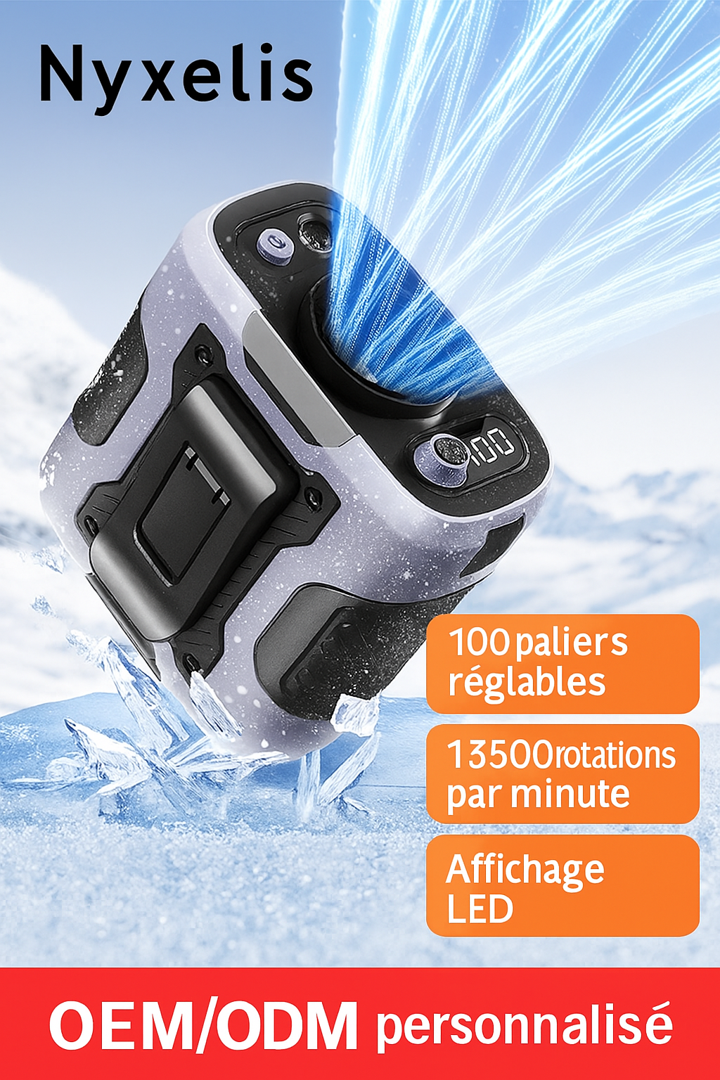Ventilateur portable à grande vitesse